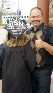 Penny Thompson's BSN graduation cap