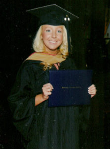 Stevie Lynch at her USI graduation